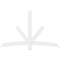 Ekena Millwork Alberta Architectural Grade PVC Gable Bracket, 72"W x 45"H x 2"D x 4"F, 15/12 Pitch GBP072X45X0204ALB00 - alternate 3